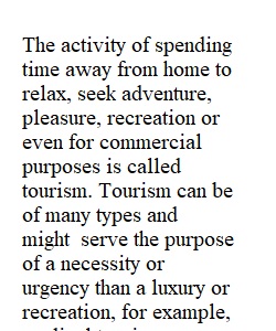 Tourism and health effects